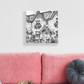 Terras Huis #8 Canvas Afdruk (Insitu (Woonkamer))