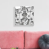 Terras Huis #9 Canvas Afdruk (Insitu (Woonkamer))