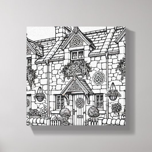 Terras Huis #9 Canvas Afdruk (Voorkant)