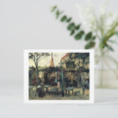 Terras of a Cafe on Montmartre La Guinguette Briefkaart (Staand voorkant)