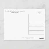 Terras of a Cafe on Montmartre La Guinguette Briefkaart (Achterkant)