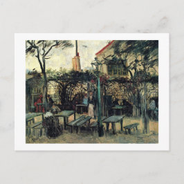 Terras of a Cafe on Montmartre La Guinguette Briefkaart