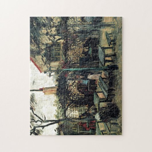 Terras of a Cafe on Montmartre La Guinguette Legpuzzel (Verticaal)