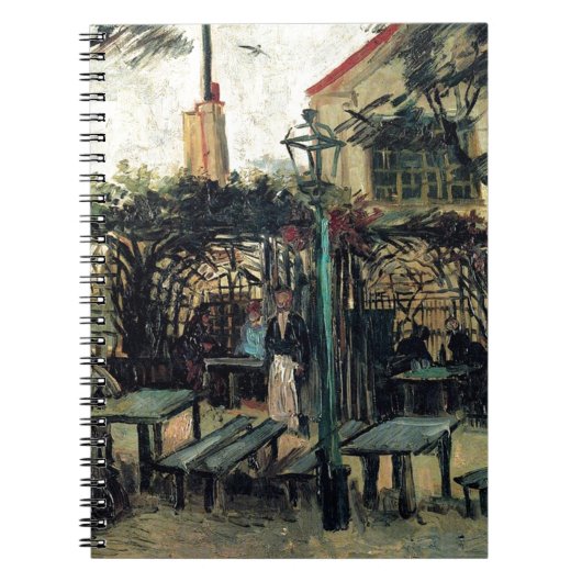 Terras of a Cafe on Montmartre La Guinguette Notitieboek (Voorkant)