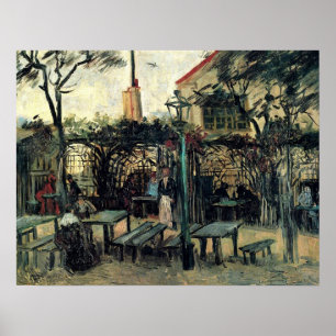 Terras of a Cafe on Montmartre La Guinguette Poster