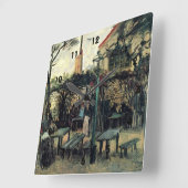 Terras of a Cafe on Montmartre La Guinguette Vierkante Klok (Hoek)