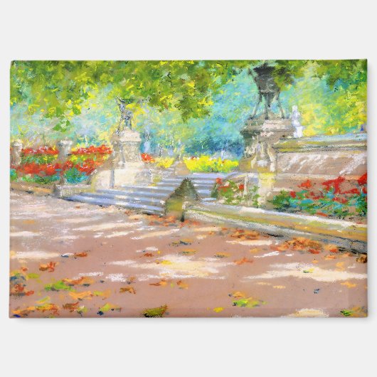 Terras, Prospect Park (1887) tekening Magneet (Voorkant)