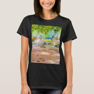  Terras, Prospect Park (1887) tekening T-shirt