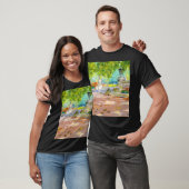 Terras, Prospect Park (1887) tekening T-shirt (Unisex)