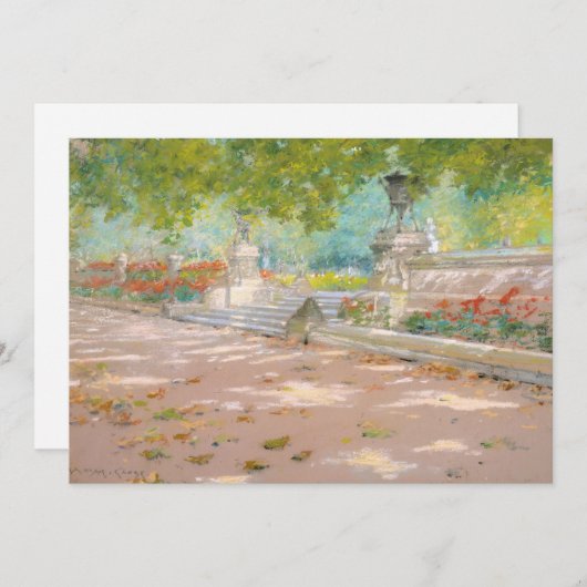 Terras, Prospect Park | William Merritt Chase (Voorkant / Achterkant)