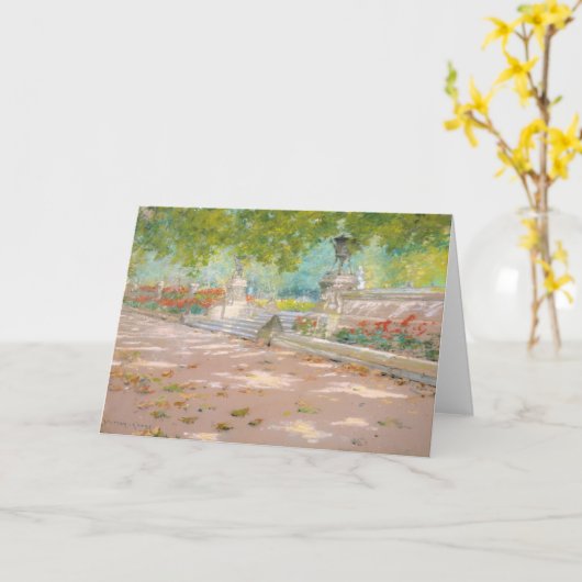 Terras, Prospect Park | William Merritt Chase Kaart (Gele Bloem)