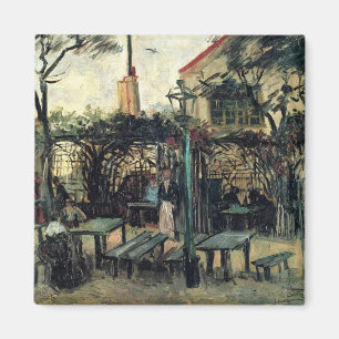 Terras van een café, Montmartre door Vincent van G Magneet