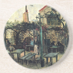 Terras van een café, Montmartre door Vincent van G Zandsteen Onderzetter