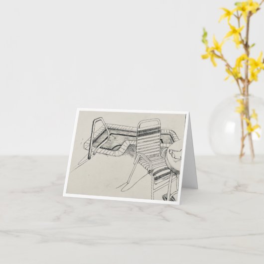 terrasstoel kaart (Gele Bloem)