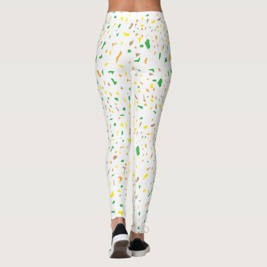 Terrazo Elegant Summer Leggings (Achterkant)