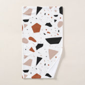 Terrazzo Abstracte geometrische badhanddoek set Bad Handdoek (Handdoek)
