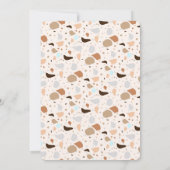 Terrazzo Abstracte Modern Earthy Wedding Invitatio Kaart (Achterkant)