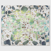 Terrazzo - Agate and gold op marmer #2 Cadeaupapier (Vlak)