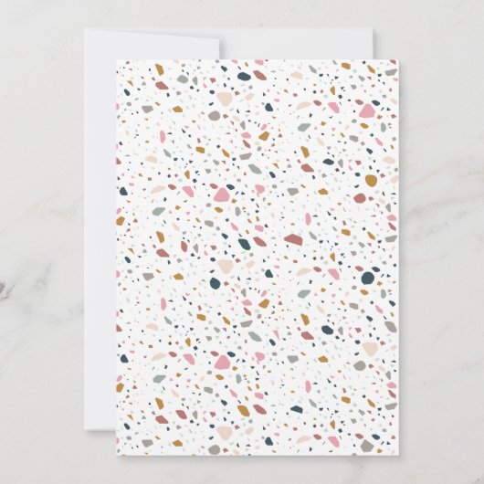 Terrazzo Algemene Feestelijke Uitnodiging (Achterkant)