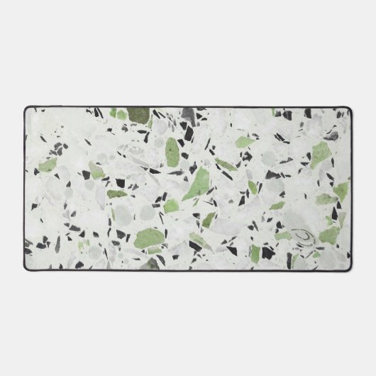 Terrazzo Architectonisch Kleurrijke Kantoor Fun Bureaumat (Voorkant)