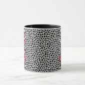 Terrazzo-Black-Funny Mug voor Koffieverslaafde Mok (Midden)