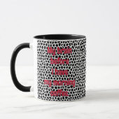 Terrazzo-Black-Funny Mug voor Koffieverslaafde Mok (Links)