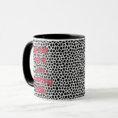 Terrazzo-Black-Funny Mug voor Koffieverslaafde Mok (Voorkant links)