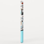 Terrazzo Blue Monogram - Gepersonaliseerde naam Case-Mate iPhone Case (Achterkant/rechts)