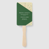 Terrazzo Bold Esmeralda Meerkleurig Abstract Handwaaier (Achterkant)