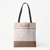 Terrazzo Bruin en Beige en Wit Abstract