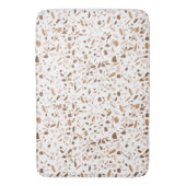 Terrazzo Bruin en Beige en Wit  Badmat (Voorkant Verticaal)