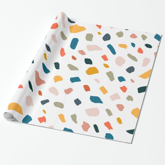 Terrazzo Cadeaupapier (Uitgerold)