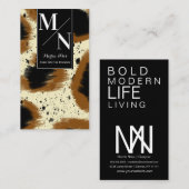 Terrazzo Cheetah Home Interior Designer Stylist Visitekaartje (Voorkant / Achterkant)