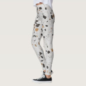 Terrazzo Concert: abstract ontwerp Leggings (Links)