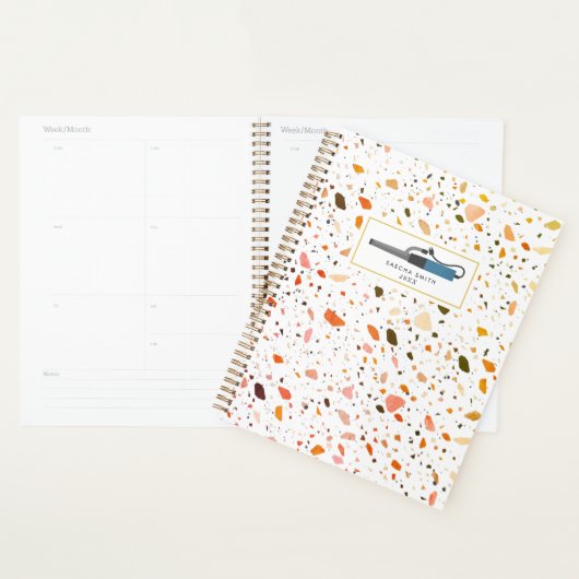 Terrazzo Curling Iron Cosmetoloog Salon Hair Planner (Display)