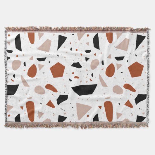 Terrazzo Decor Geometrische Boho Abstract Deken (Voorkant)