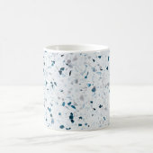 Terrazzo Elegant Blauwgroen Blue Green White Grey  Koffiemok (Center)