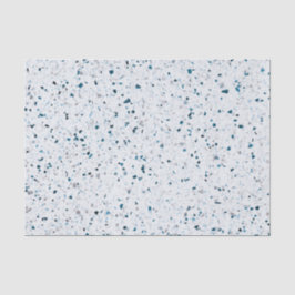 Terrazzo Elegant Blauwgroen Blue Green White Grey  Tissuepapier