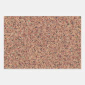 Terrazzo Elegant Brown Tan Brown Retro Inpakpapier Vel (Voorkant 3)