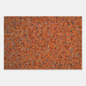 Terrazzo Elegant Brown Tan Brown Retro Inpakpapier Vel (Voorkant 2)