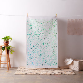 Terrazzo Elegant Green Blauwgroen Blue Retro Patro Stof