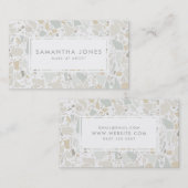 Terrazzo Elegant Stone Simple Modern make Up Visitekaartje (Voorkant / Achterkant)