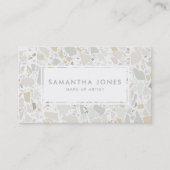 Terrazzo Elegant Stone Simple Modern make Up Visitekaartje (Voorkant)