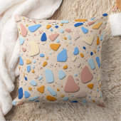 Terrazzo Elegantie: Stijlvol accentkussen Kussen (Deken)