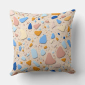 Terrazzo Elegantie: Stijlvol accentkussen Kussen (Achterkant)