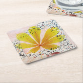 Terrazzo en Botanical Kartonnen Onderzetters (Schuin)