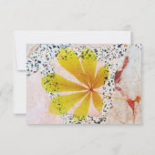 Terrazzo en botanische bruidsbrunch kaart (Achterkant)