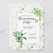 Terrazzo en Houseplant Green Housewarming Party Kaart (Voorkant)