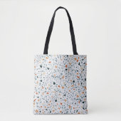 Terrazzo floor marble seamless hand crafted patter tote bag (Voorkant)