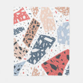 Terrazzo floor marble seamless hand drawn pattern  fleece deken (Voorkant)